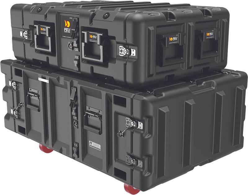 Rack Cases Stackable with Caster Wheels